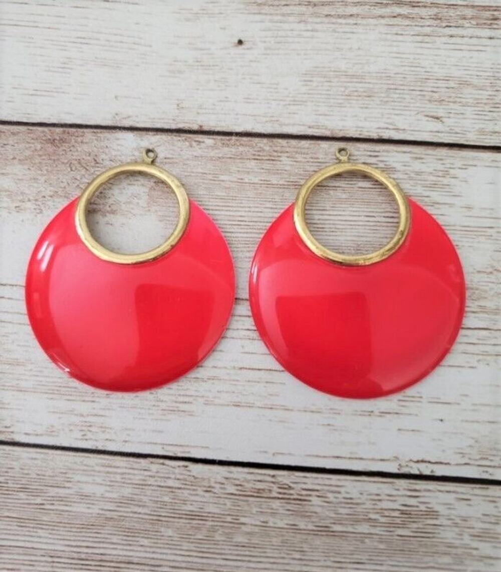 2 x Vintage Earring Dangles Without Hooks - For Crafting / Repair